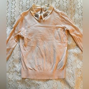 Ted Baker pink sweater with rhinestone detailing